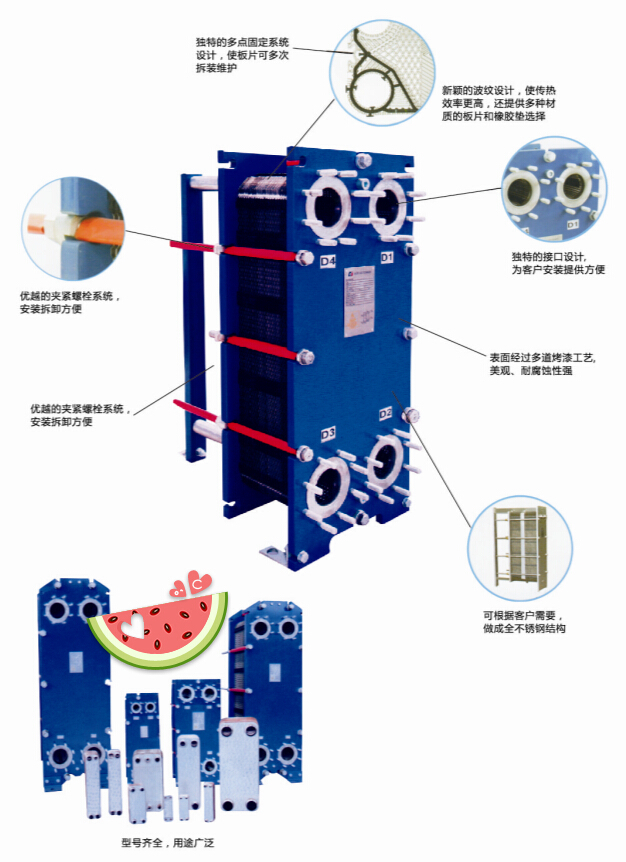 可拆板式换热器尺寸